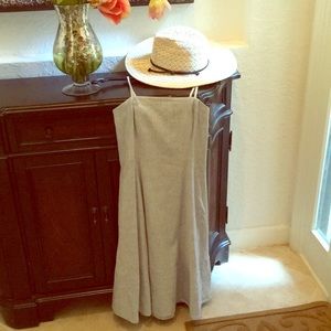 Theory striped spaghetti day dress